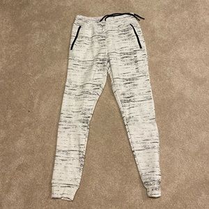 White joggers